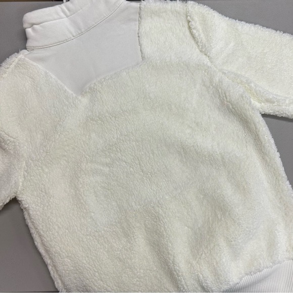 Sweaty Betty Sherpa Half Zip Sweatshirt Sweater SOFT Lily White Womens XS NWT - Picture 3 of 7